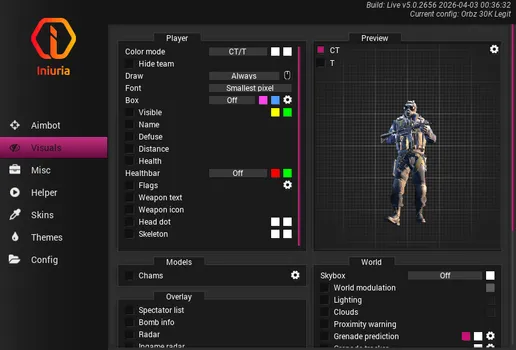 Iniuria CS2 Visual Settings