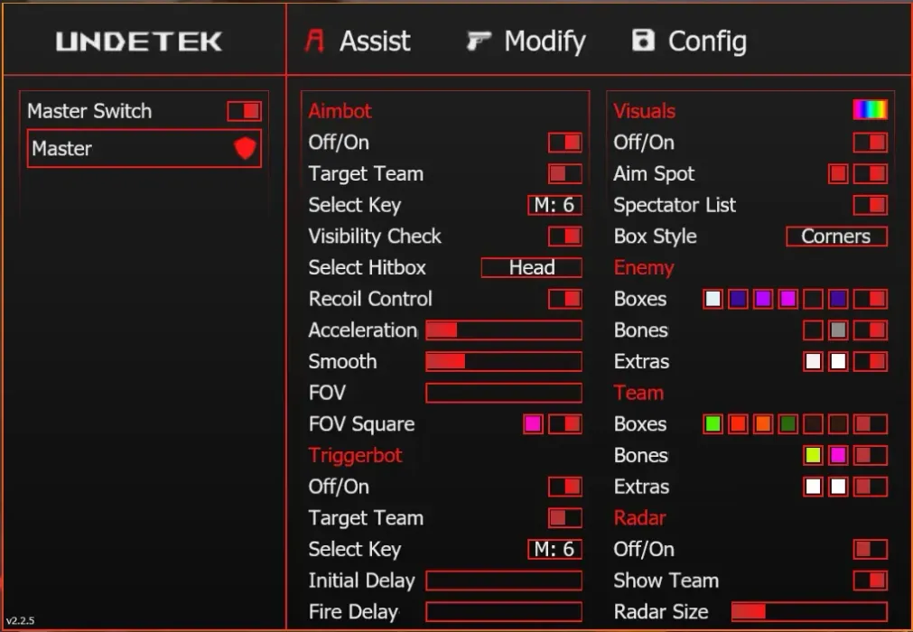 Undetek+ CS2 screenshot 1