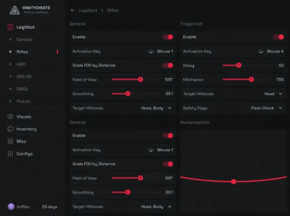 Vanity CS2 screenshot 1