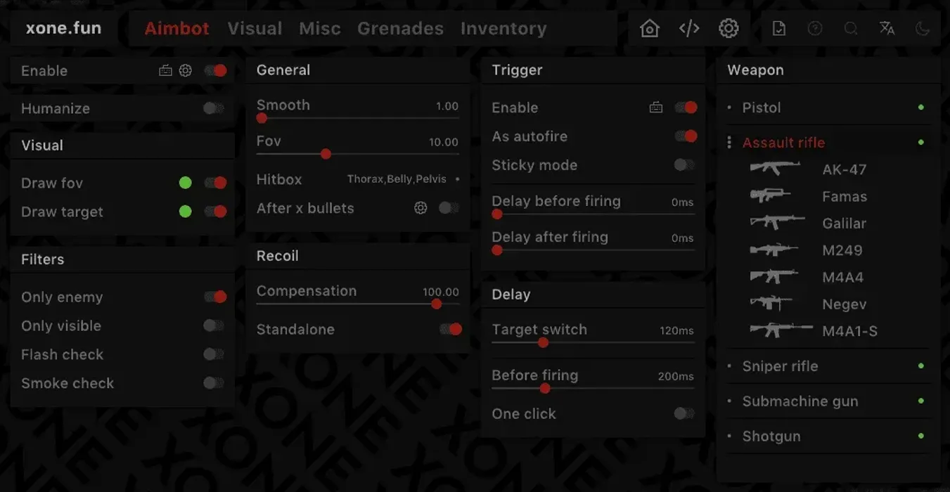 Xone External CS2 screenshot 1